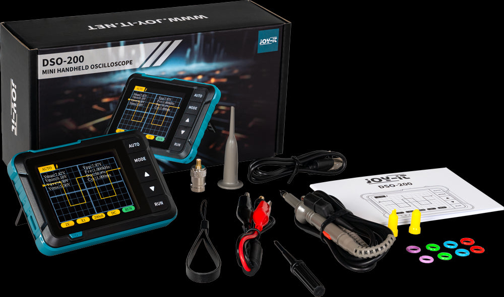 Mini Håndholdt Oscilloskop, 2.8" 200kHz