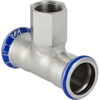 76,1 x 2" x 76,1mm tee muf/muf/muf Mapress RF