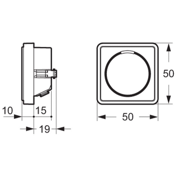 Fuga lysdæmper IR 350 UNI - hvid