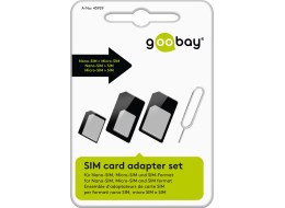 Simkort adaptersæt - 3-i-1 (nano/mikro/SIM format)