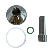 Tilslutningsstykke ½”x ¾” x 80mm RØDGODS (forniklet) - ¾” ro