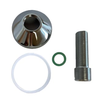 Tilslutningsstykke ½”x ¾” x 80mm RØDGODS (forniklet) - ¾” ro