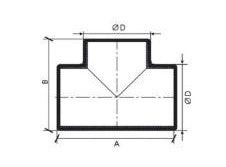 T-stykke - rund, Ø100mm