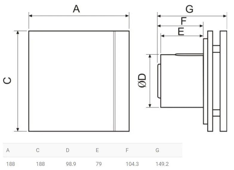 Thermex Silent Design 100-CHRZ