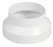 Rund reduktionsstykke - Ø125/Ø100mm, Hvid