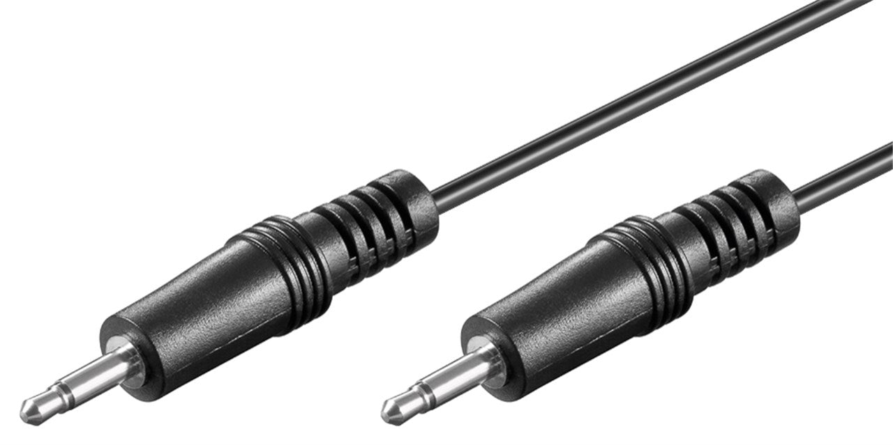 Audiokabel - 2 x 3,5mm mono JACK han (1,5m)
