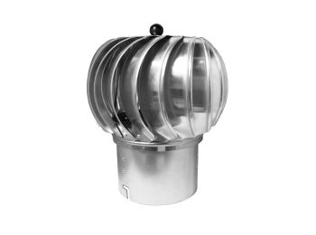 Roterende skorstenshætte - Ø200mm, Rustfri stål