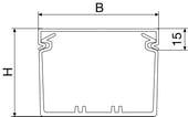 Ledningskanal opslidset BA7 80040