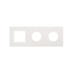 Simon 270 combi ramme 1 modul icon + 2 modul clean mat hvid