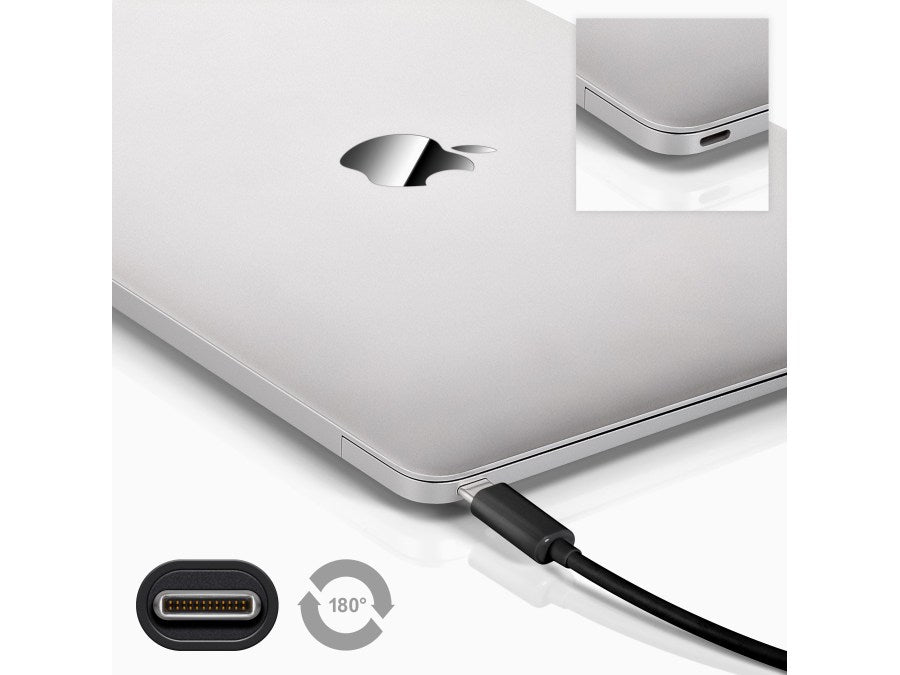 USB 2.0 kabel, USB-C han til Micro B han, Sort (0,2m)