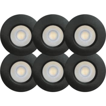 Sabina Low profile CCT 6-pack Downlight ISO Mat Sort 2700K/3000K/4000K 560/590/560lm 4,9W Indendørs/