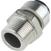 Roth overgang 15 x 1/2" nippel, indstikfittings i rustfri stål
