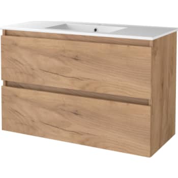 Sanibell Basicline grebsfri møbelsæt 101x46,5cm whiskey eg