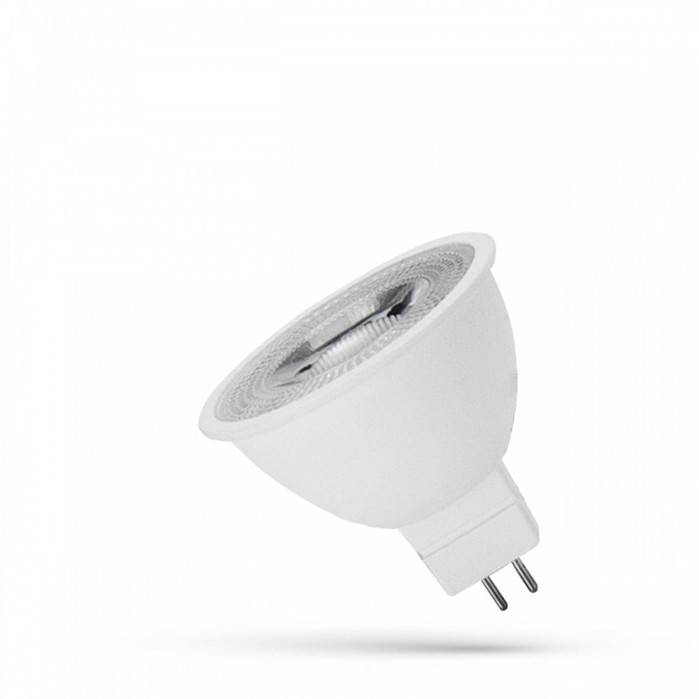 MR16 LED Pære 12V 6W 55° Neutral Hvid med Linse Spectrum RA80 - 450lm