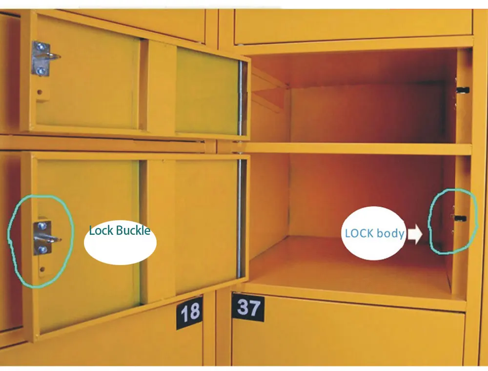 Elektronisk skabslås m. elektrisk udløser -12V, 50x40x10mm