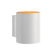 LED væglampe i hvid/kobber med G9 fatning - IP20, 230V, uden lyskilde