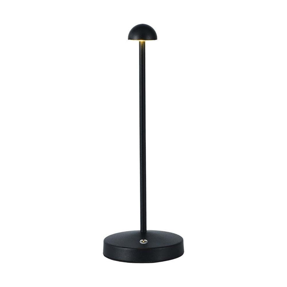 V-Tac Opladelig 3i1 Bordlampe - Sort, IP20, Touch Dæmpbar, Model Mini, 3W, 130lm