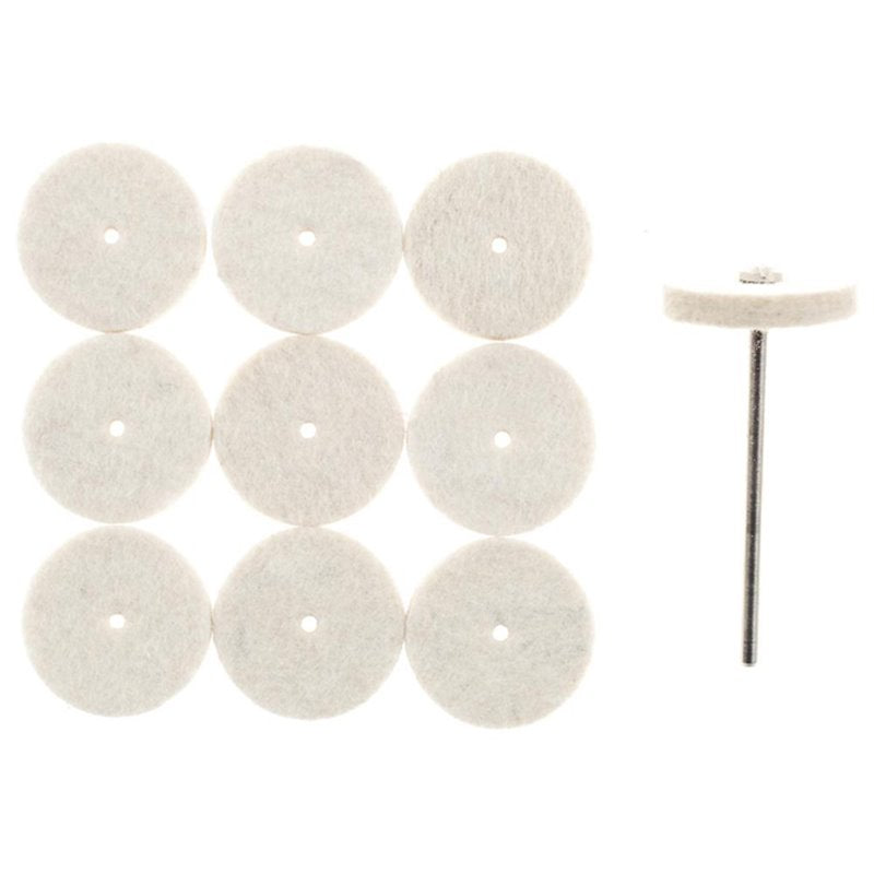 Filt polerskiver - Ø22mm (10 stk.)