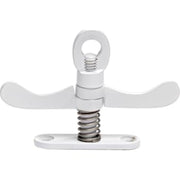 Dobbelt vrider 5063R, delbar, med rund fodplade, hvid larkeret