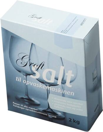 Filtersalt til opvaskemaskiner, groft, 2 kg