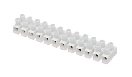 Klemmerække 2,5mm2 12-polet hvid