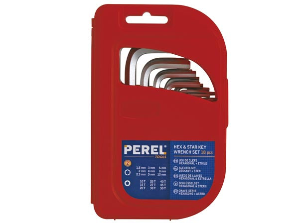 Unbraco HEX- og Torx-nøglesæt - 18 dele