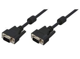 Monitorkabel - Full HD SVGA, han/han, Sort (5m)