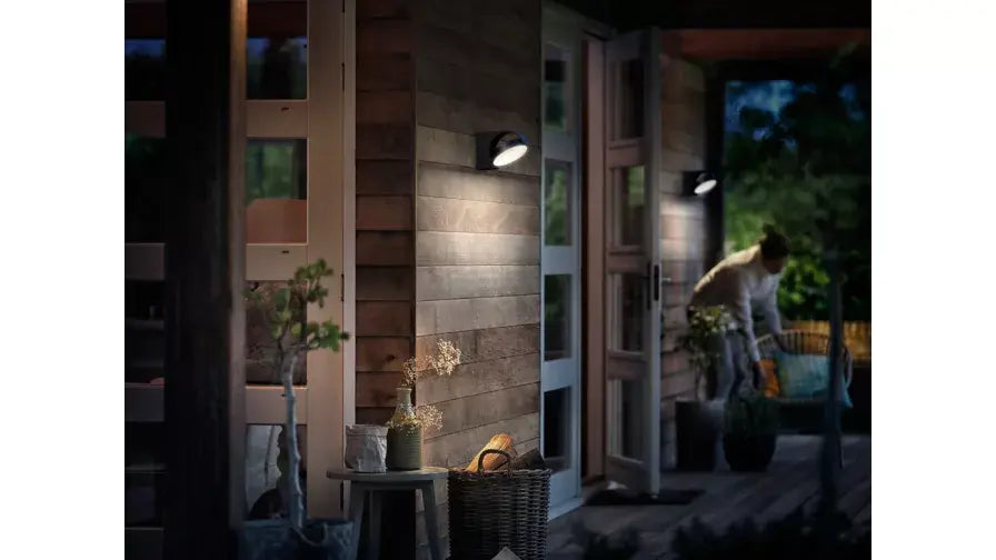 PHILIPS Mimosa væglampe 7W LED 2700K IP44 Antracit