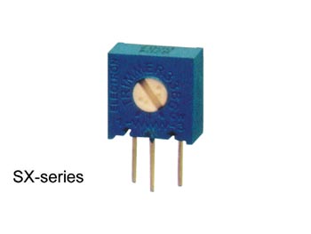 Single-turn trimmepotmeter - 10mm vert. 100kOhm 0,5W (±10%)