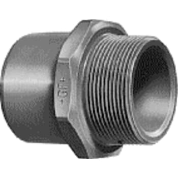 20+25 mm x 3/4" PVC overgang nippel
