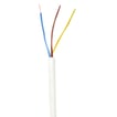 Plastkappeledning H05 VV-F 3G1,50 Hvid R50