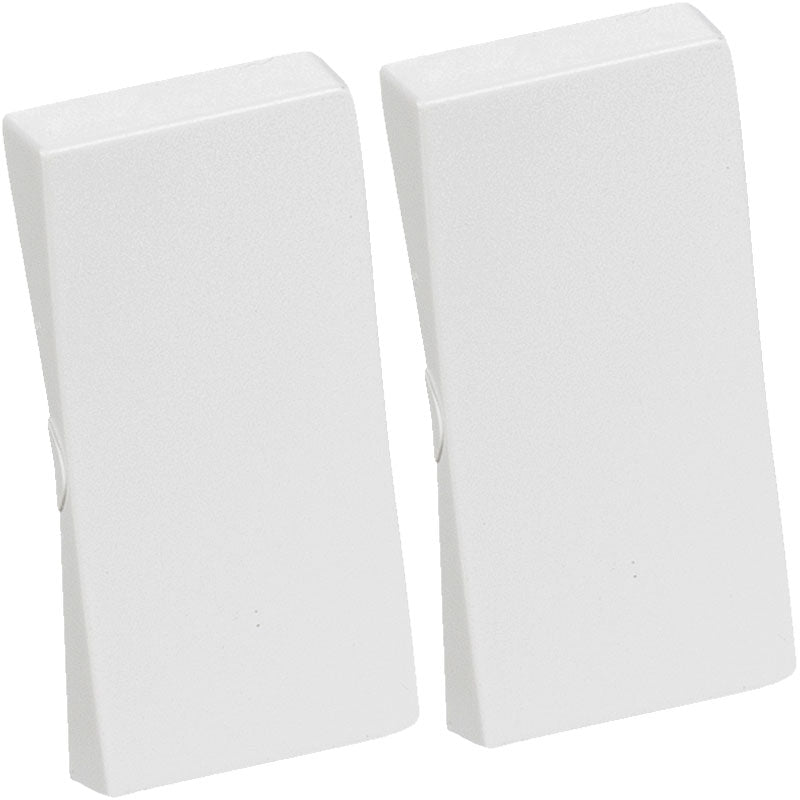 LK Fuga tangentsæt til dobbeltafbryder, gammel model - hvid