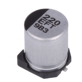SMD elektrolytkondensator - 220uF / 25V, D8 hus (FT)