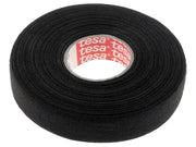Lærredstape - 19mm bred / 300µm, Sort (25m)