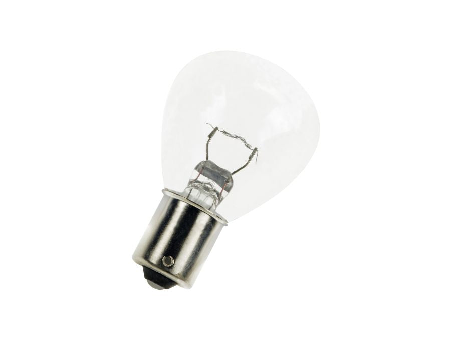 Dværglampe - 12V / 45W Globe, Ba15s sokkel (Ø36x58mm)
