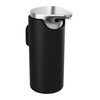 Sæbedispenser, krom/sort
