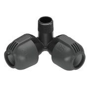 Gardena Pipeline hjørnetee 25 mm x 3/4" nippel