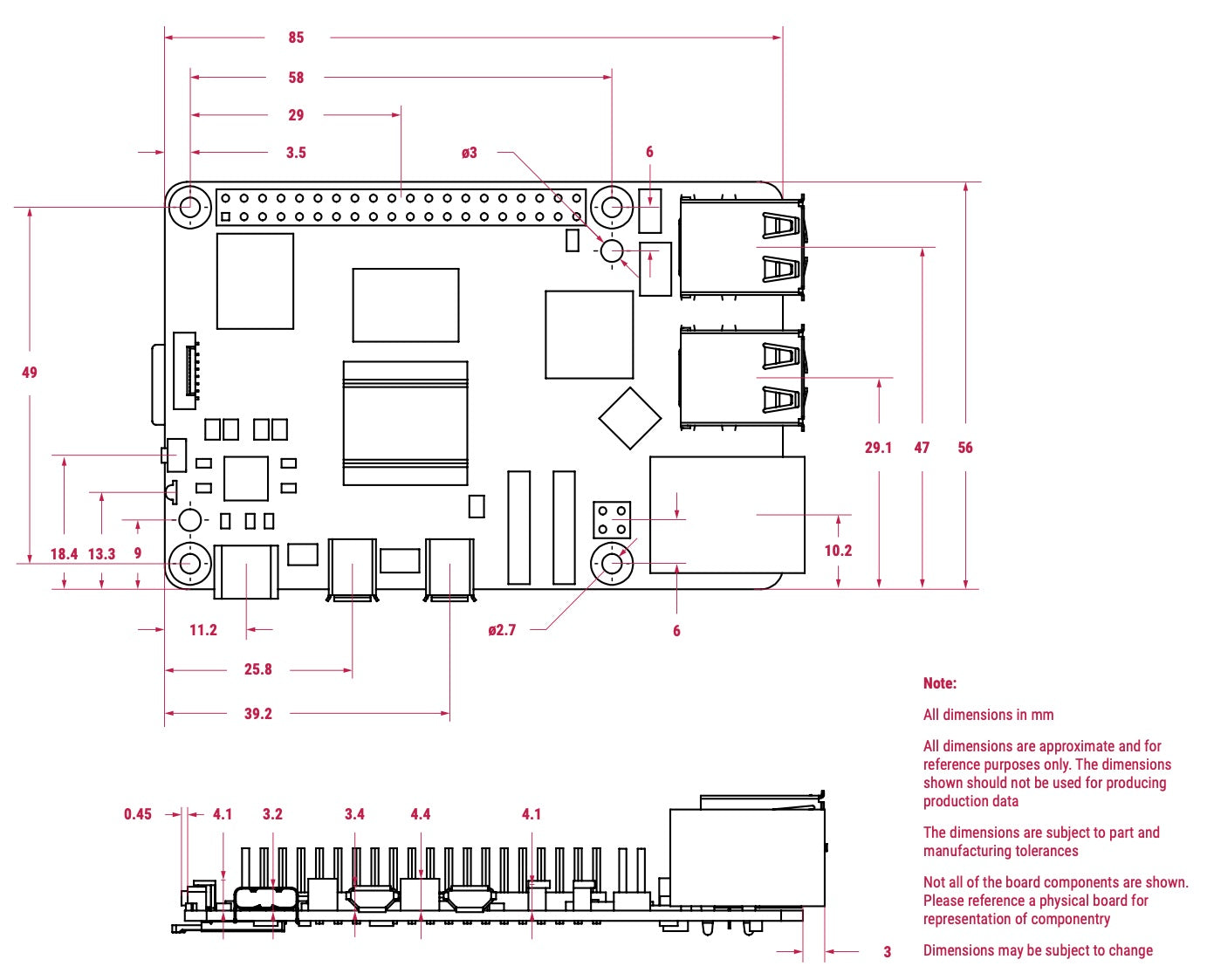 Raspberry Pi 5, 4GB RAM, Broadcom BCM2712 64bit