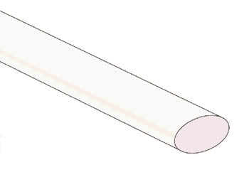 Krympeflex 2:1 - Ø6,4mm KLAR (1,2m)