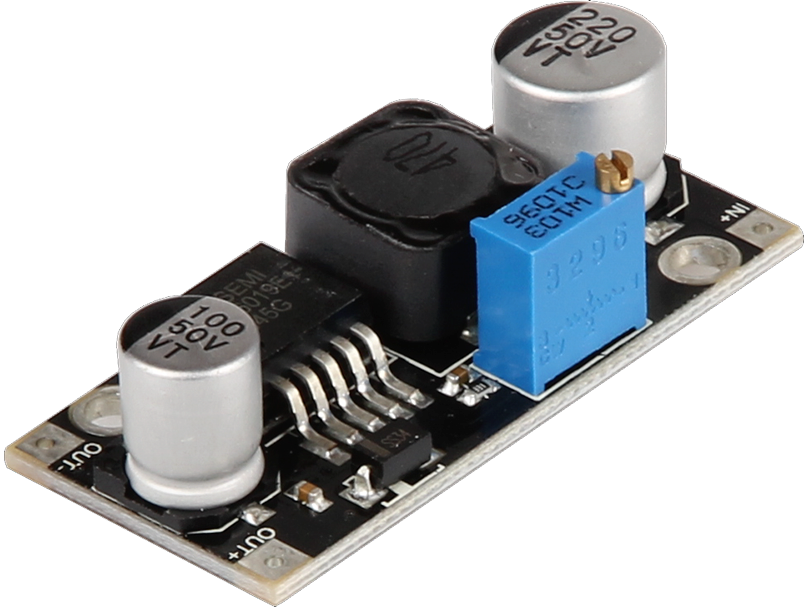 DC-DC Step-up konverter 3-35Vdc til 5-40Vdc / 1,5A print