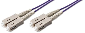 Patchkabel 50/125 OM4 5m Duplex SC/PC-SC/PC 2mm Lilla