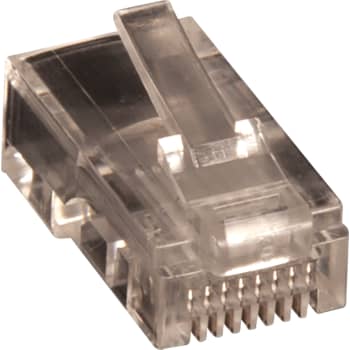 Modular plug RJ45 UTP 8P/8C til stiv leder, rund kabel