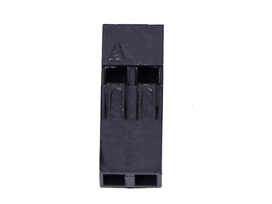 Pin konnektorhus til jumper ledning - 2P 2,54mm (50 stk.)