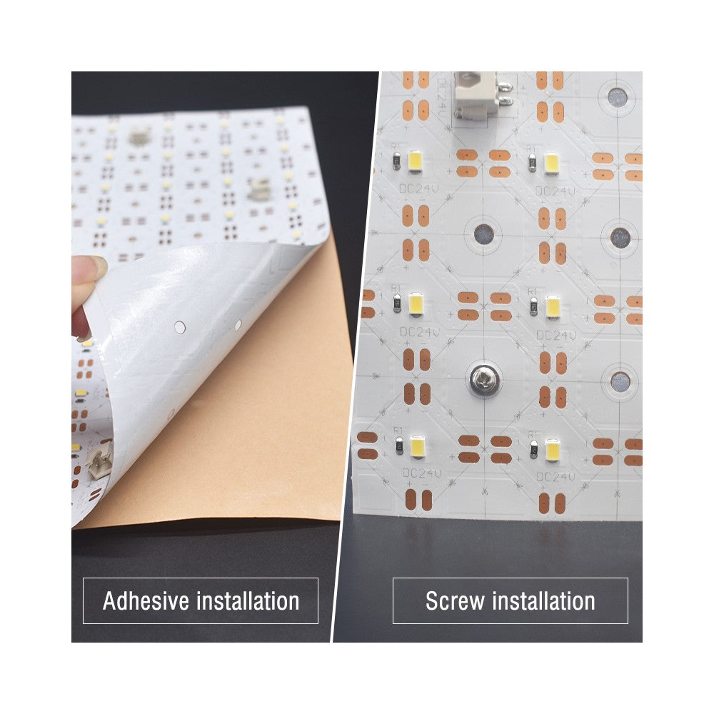 25x25 foldbar LED ark RA94, 12W - IP20, 24V - Varm Hvid - 1100lm/m - 25 meter