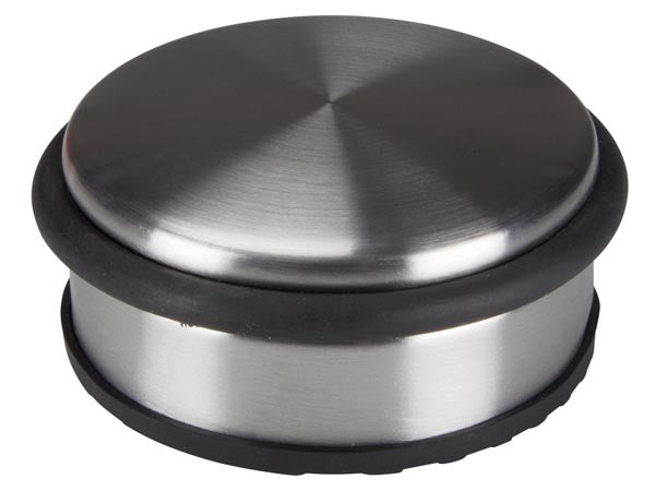 Dørstopper, Rustfri stål - Lav model, Ø10 x 4cm (1,1kg)