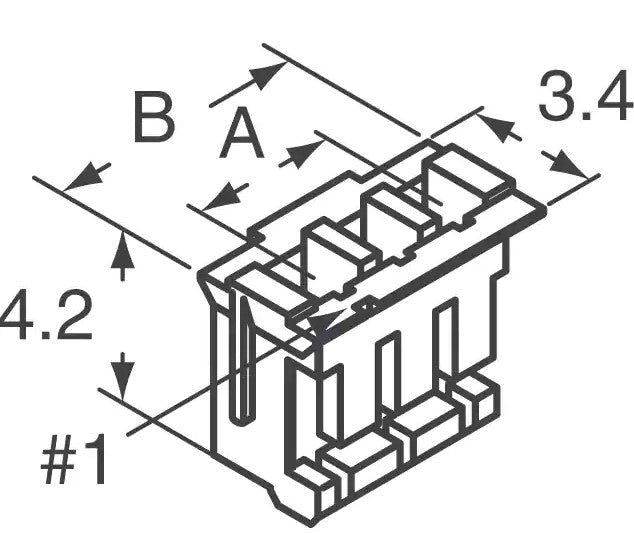 Ledning-til-print stik - JST ZH, 1x7pol, 50V/1A (1,5mm)