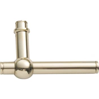 Dørgreb Skodsborg 8014, uden besætning, messing poleret, 14 mm.