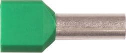 ISO. TWIN-TERMINALRØR 2X6MM² L14 GRØN