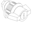 LUKKETØJ M/ CYLINDERLÅS FRONT 220B0013