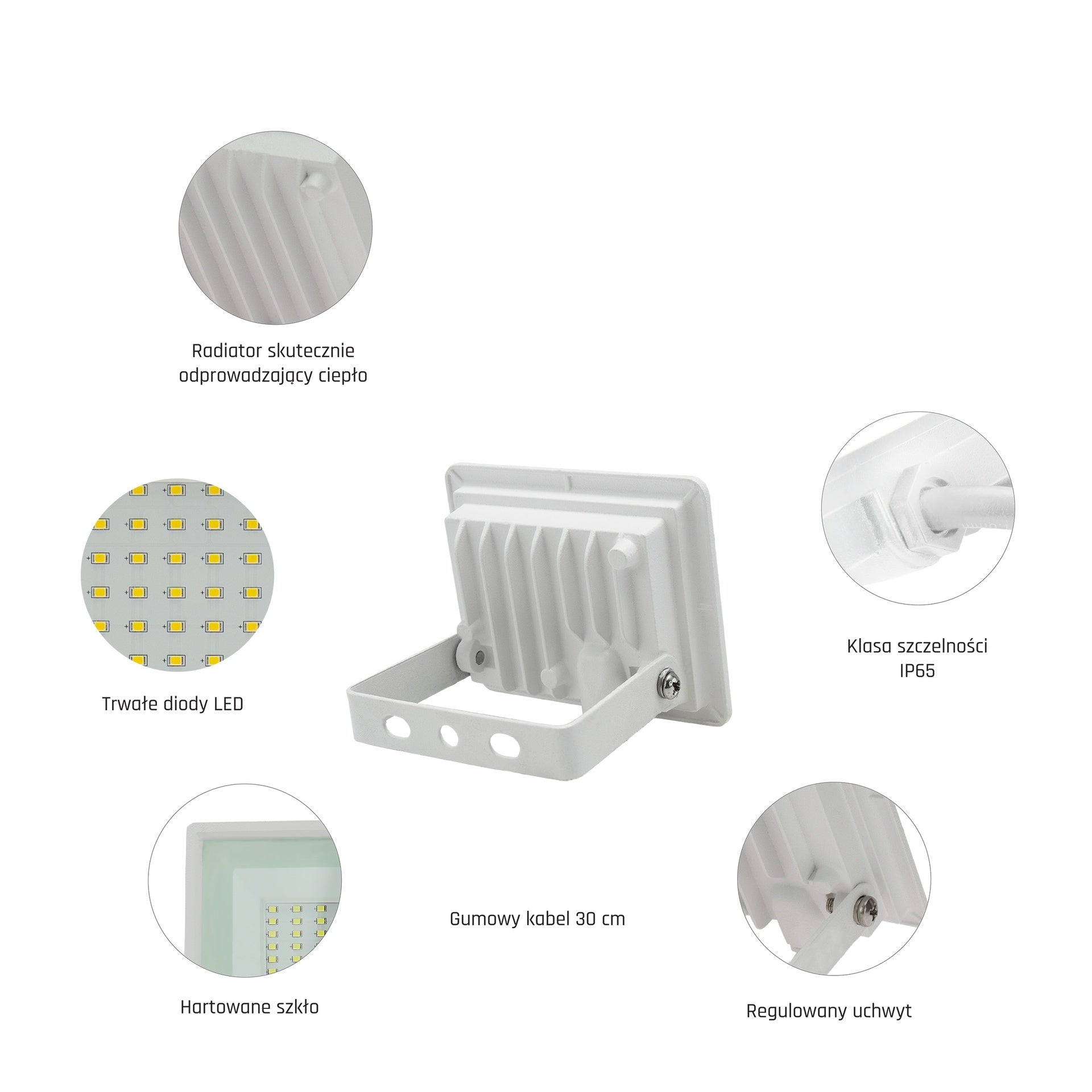 10W LED Projektør 4000K 975 Lumen